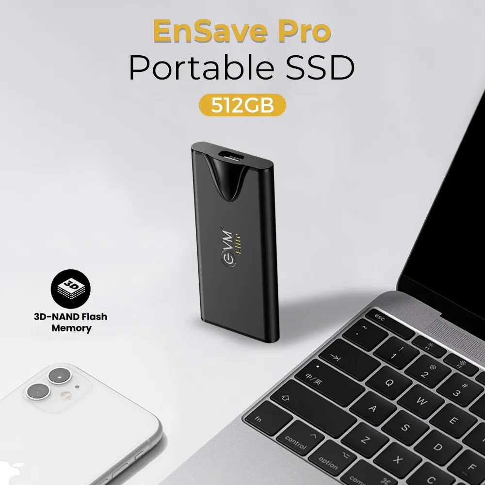 EVM Elite External SSD 512GB EnSave Pro Type-C view 7